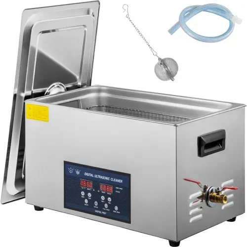 VEVOR Ultraschall Reiniger 30 L, Ultraschallreiniger Brille 230 V, Ultraschall Reiniger aus Edelstahl, Ultraschallgerät mit 2 Einstellbarer Reinigungsleistung 300 W, 600 W, für Zahnheilkunde, Geschirr VEVOR Ultraschall Reiniger 30 L, Ultraschallreiniger Brille 230 V, Ultraschall Reiniger aus Edelstahl, Ultraschallgerät mit 2 Einstellbarer Reinigungsleistung 300 W, 600 W, für Zahnheilkunde, Geschirr