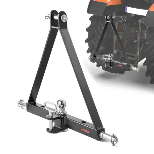 VEVOR 3-Punkt-Anhängerkupplung mit 1-7/8 Zoll Empfänger, 3-Punktaufnahme, 2721 kg, Traktor-Anhängerkupplungsadapter, kompatibel mit Kubota, Mahindra, John Deere, Massey Ferguson, 505x575x130mm VEVOR 3-Punkt-Anhängerkupplung mit 1-7/8 Zoll Empfänger, 3-Punktaufnahme, 2721 kg, Traktor-Anhängerkupplungsadapter, kompatibel mit Kubota, Mahindra, John Deere, Massey Ferguson, 505x575x130mm