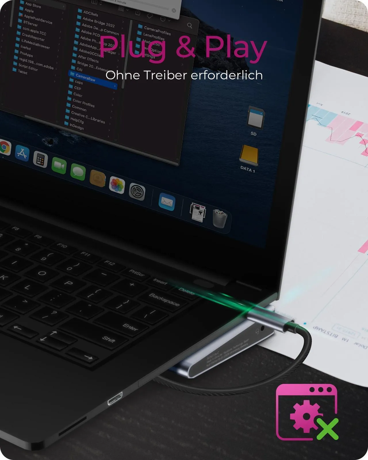 ICY BOX DockingStation 11-in-1, Notebook – Bild 5