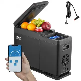 VEVOR Autokühlschrank, 12-Volt-Kühlschrank für die Armlehne des Autos, tragbarer 8-Liter-Gefrierschrank mit einer Zone, einstellbarer Temperaturbereich von -20 °C bis 20 °C, 12/24 V Gleichstrom und 100–240 V Wechselstrom, Kompressorkühler für den Außenbereich, Camping VEVOR Autokühlschrank, 12-Volt-Kühlschrank für die Armlehne des Autos, tragbarer 8-Liter-Gefrierschrank mit einer Zone, einstellbarer Temperaturbereich von -20 °C bis 20 °C, 12/24 V Gleichstrom und 100–240 V Wechselstrom, Kompressorkühler für den Außenbereich, Camping