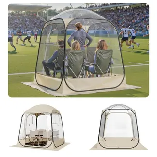 VEVOR Transparentes Zelt, 160x160x182 cm, Pop-up-Zelt für 2–4 Personen, Sportzelt mit Bodenmatte & oberer Abdeckung, Outdoor-Bubble-Zelt, Campingunterstand für Veranstaltungen, Angeln, Jubeln VEVOR Transparentes Zelt, 160x160x182 cm, Pop-up-Zelt für 2–4 Personen, Sportzelt mit Bodenmatte & oberer Abdeckung, Outdoor-Bubble-Zelt, Campingunterstand für Veranstaltungen, Angeln, Jubeln