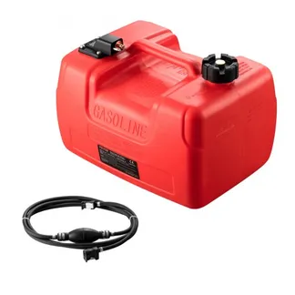 VEVOR Marine-Kraftstofftank, 12 L, tragbarer Bootstank mit Außenbordmotor, Kunststoff-Außenbord-Kraftstofftank für Marineboote mit Schlauch, leicht zu tragen für Yacht, Fischerboot, Deckboot, rot VEVOR Marine-Kraftstofftank, 12 L, tragbarer Bootstank mit Außenbordmotor, Kunststoff-Außenbord-Kraftstofftank für Marineboote mit Schlauch, leicht zu tragen für Yacht, Fischerboot, Deckboot, rot