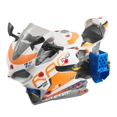 VEVOR Motorradmotor-Spielzeug, 25-teilig, Motorradmechaniker-Spielzeug mit abnehmbaren Teilen, Lichtern & Geräuschen, simuliertes Fahren & Rennstreckenrennen, für Kinder ab 3 Jahren, Gelb – Bild 10