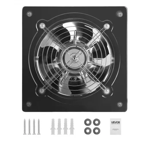 VEVOR Abluftventilator 250x250 mm, Leistungsstarker Wandventilator 979 m³/h, mit Drehzahlregelung, 48 W Leiser Ventilator für Dachboden, Garage, Keller, Werkstatt, Küche & Hühnerstall – Bild 8