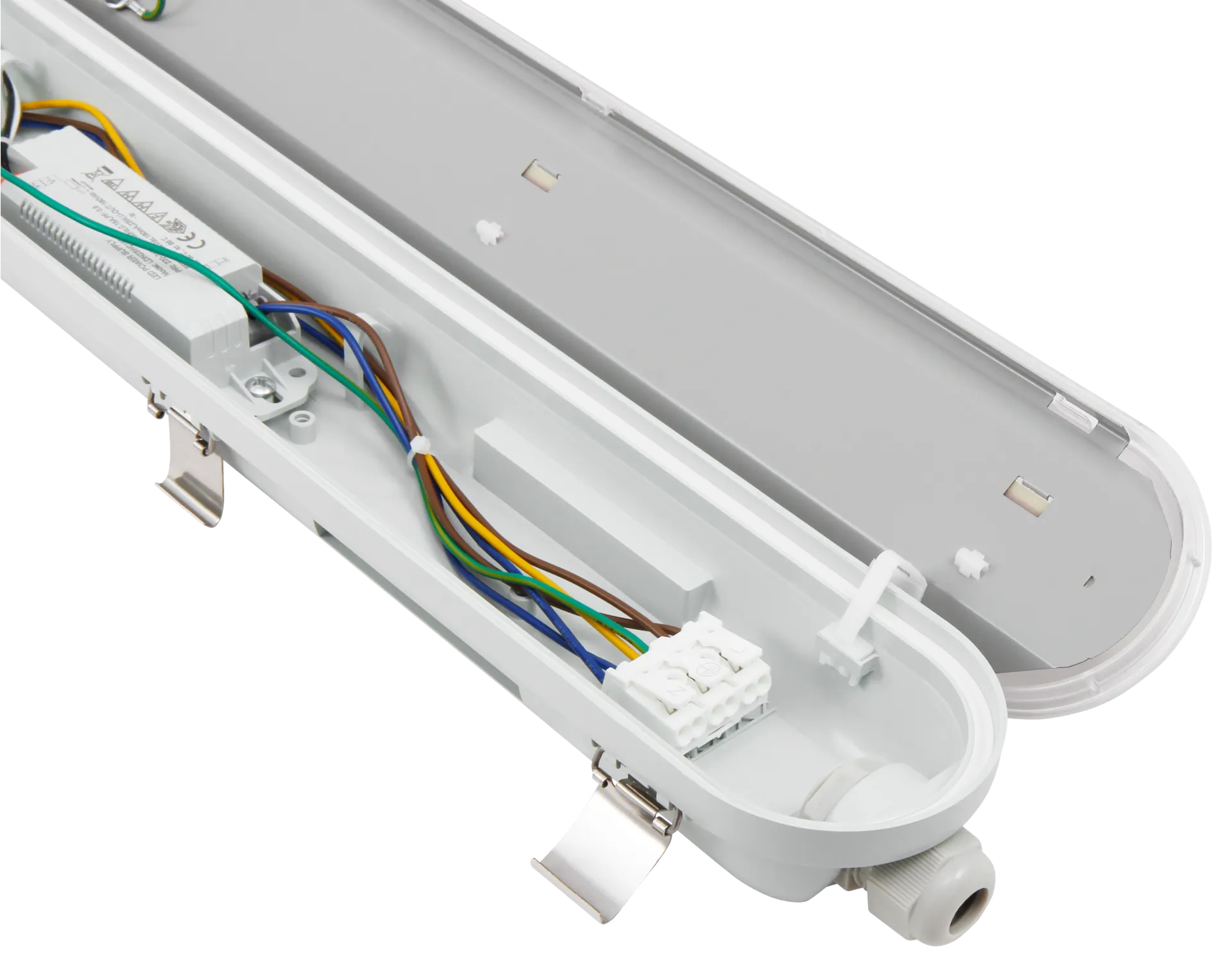 LED Feuchtraumleuchte McShine ''FL-215'', IP65, 7.200lm, 4000K, 48W, 150cm, neutralweiß – Bild 2