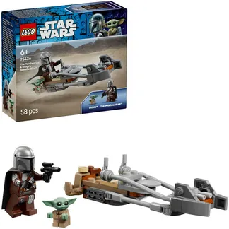 75436 Star Wars Der Mandalorianer und Grogu auf ihrem Speeder Bike, Konstruktionsspielzeug 75436 Star Wars Der Mandalorianer und Grogu auf ihrem Speeder Bike, Konstruktionsspielzeug