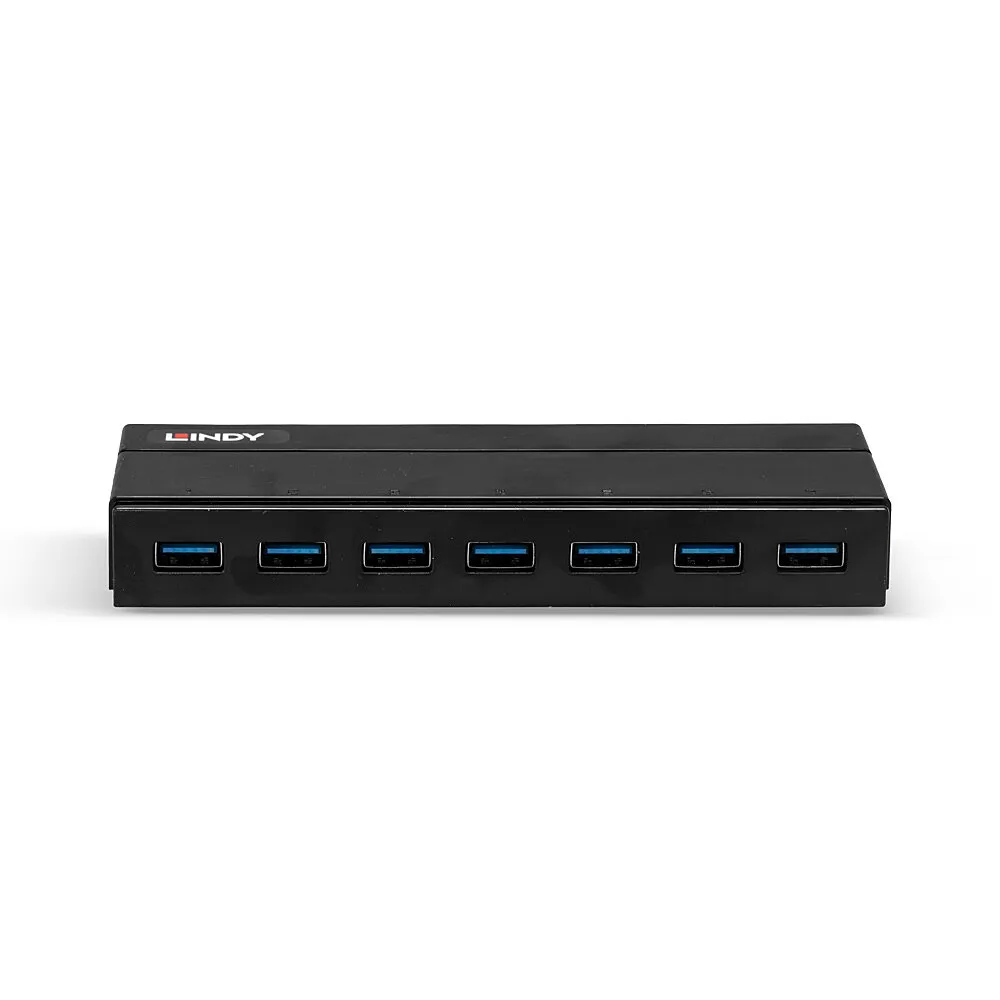 Lindy 43228 Schnittstellen-Hub USB 3.2 Gen 1 (3.1 Gen 1) Type-A 5000 Mbit/s Schwarz – Bild 3