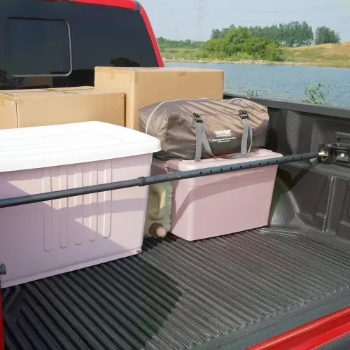 VEVOR Cargo Bar, SUV Ladeflächenstange, verstellbar von 1016 bis 1854 mm, Ladestabilisierungsstange aus Stahl mit 100 kg Kapazität, verschiebbarer Ladestangenanschlag für Auto – Bild 7
