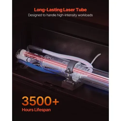 VEVOR CO2-Lasergravierer 50 W, 500x300mm Arbeitsbereich, Laser-Gravier- & Schneidemaschine mit 4-Wege-Luftunterstützung, kompatibel mit LightBurn, CorelDRAW & RDWorks, für Holz, Acryl & Glas – Bild 2
