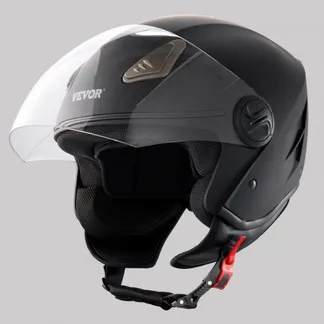 VEVOR Motorradhelm Motocross-Helme 3/4 Gesicht Größe M, Helme aus ABS mit Bluetooth-Schlitz & Wechselglas, DOT-geprüfter bequemer Motocross-Helm, für Jugendliche & Erwachsene schwarz VEVOR Motorradhelm Motocross-Helme 3/4 Gesicht Größe M, Helme aus ABS mit Bluetooth-Schlitz & Wechselglas, DOT-geprüfter bequemer Motocross-Helm, für Jugendliche & Erwachsene schwarz