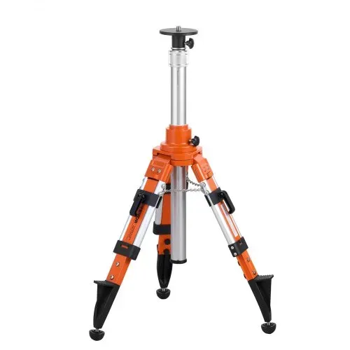 VEVOR Laser-Wasserwaagen-Stativ, 5/8"-11-Gewindehalterung, 27,16-67,71 Zoll Höhenverstellung, robustes Vermessungsstativ, mit Wasserwaage und Diffusionsbegrenzer, anhebbare, rutschfeste Füße für den Bau – Bild 9