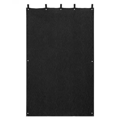 VEVOR Sounddecke 2032x1219 mm, Akustikdecke, Schalldämpfungsdecken, Schallschutzvorhang, Schallschutzdecke mit Ösen, Studio-Ösendecke, für Studio, Lichtblocker, Musikaufnahmen, Schwarz – Bild 9