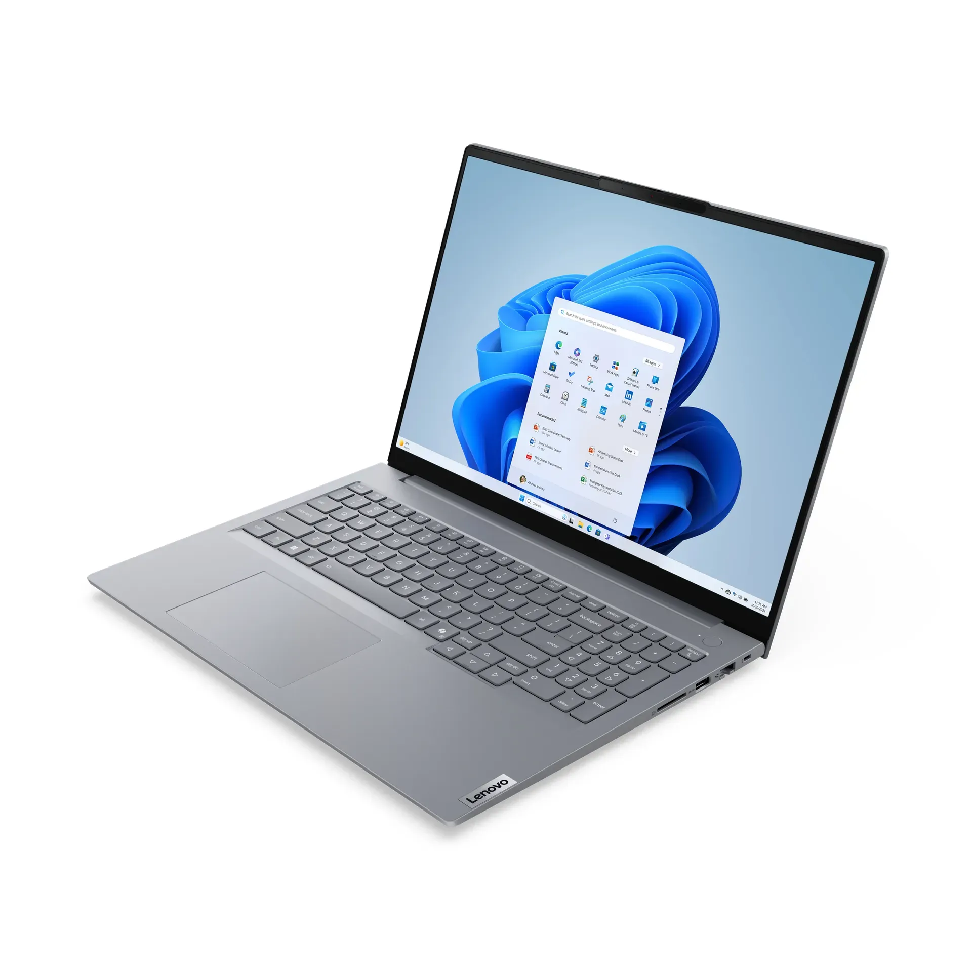 Lenovo ThinkBook 16 G8 IAL Intel Core Ultra 5 225U Laptop 40,6 cm (16") WUXGA 32 GB DDR5-SDRAM 1 TB SSD Wi-Fi 6E (802.11ax) Windows 11 Pro Deutsch Grau – Bild 3