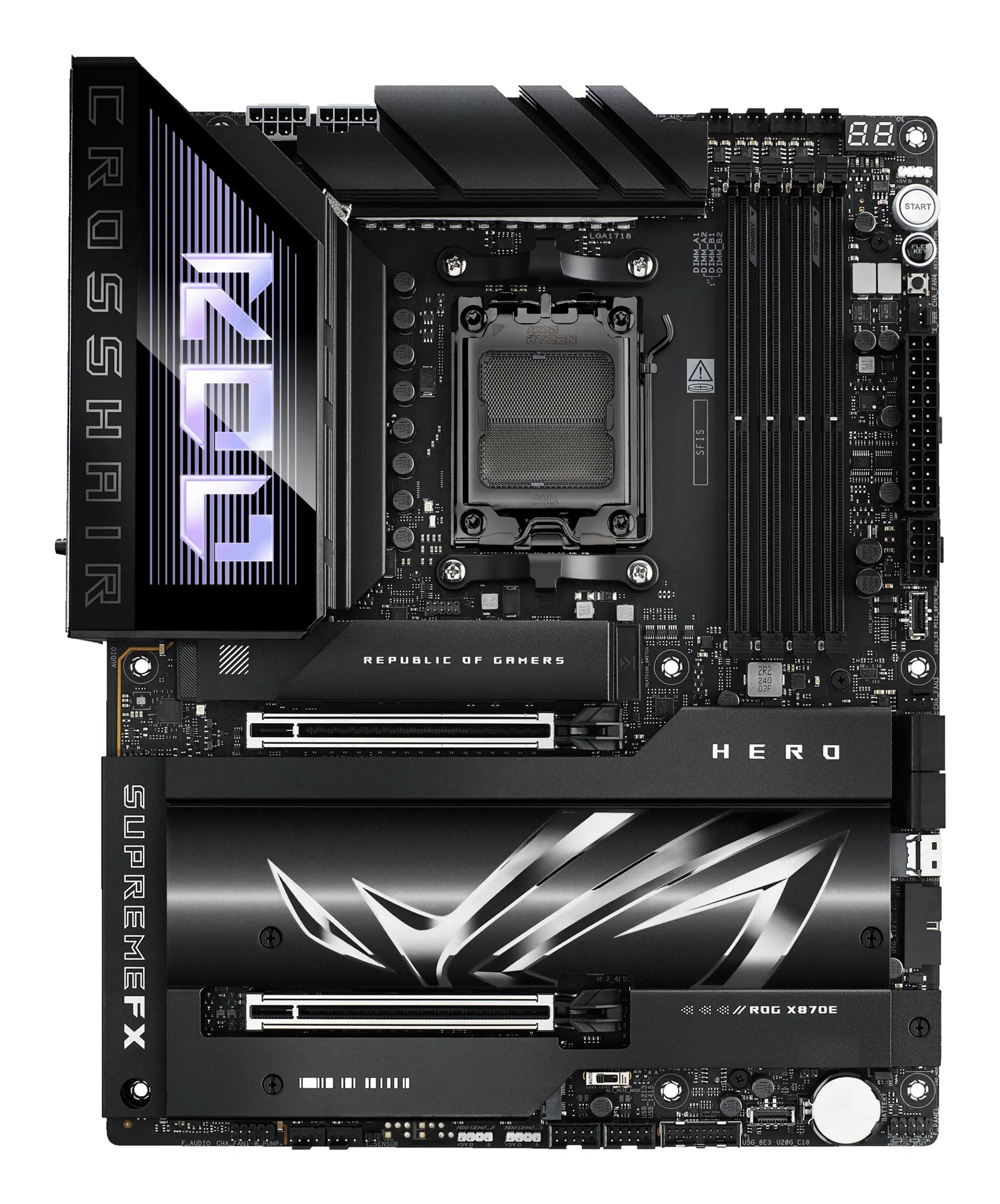 ASUS ROG CROSSHAIR X870E HERO AMD X870E Sockel AM5 ATX – Bild 2