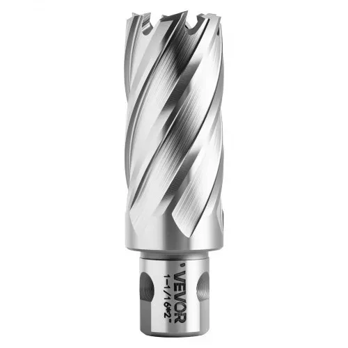 VEVOR HSS-Kernbohrer Weldon-Schaft 13-tlg. Magnetbohrer 11,11–26,98 mm Schnittdurchmesser, 11 Bohrer mit 2 Zentrierstiften, 50,8 mm Schnitttiefe, Kunststoffkoffer, für Magnetbohrmaschinen, Stahl – Bild 9