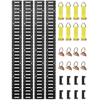 VEVOR Zurrschienen 30 Stk. Airlineschienen, Schwarz Transportschiene, 454 kg Max. Tragfähigkeit Ankerschiene, 1,52 m Schienenlänge Stäbchenzurrschiene zur Ladungssicherung für Anhänger und Wohnmobile VEVOR Zurrschienen 30 Stk. Airlineschienen, Schwarz Transportschiene, 454 kg Max. Tragfähigkeit Ankerschiene, 1,52 m Schienenlänge Stäbchenzurrschiene zur Ladungssicherung für Anhänger und Wohnmobile