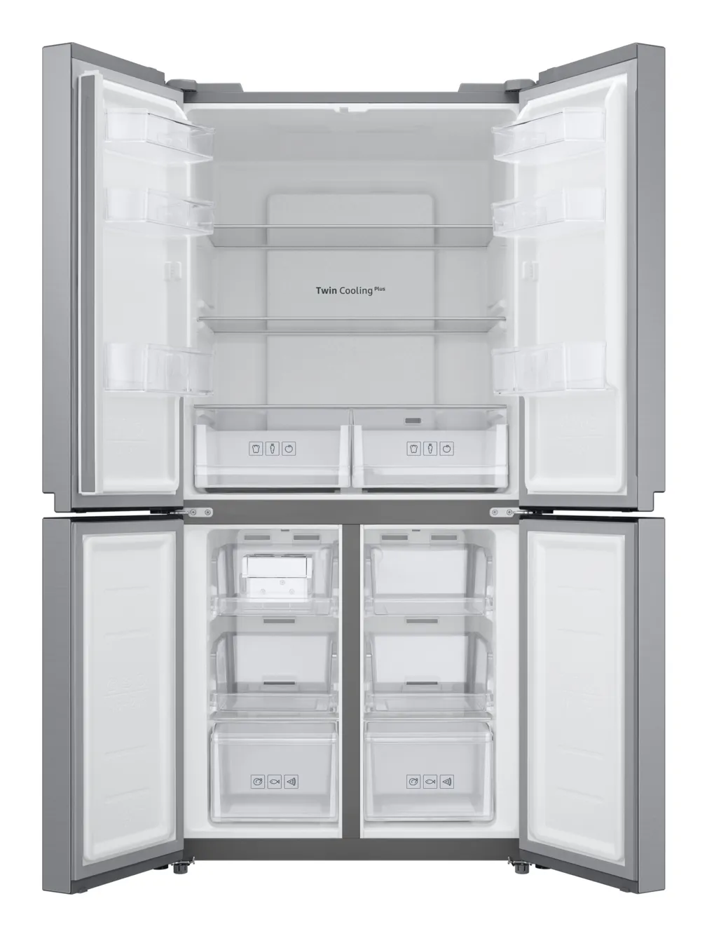 Samsung RF48A400EM9/EG, French Door, 488 ℓ, Edelstahl Look – Bild 4