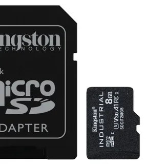 Kingston Technology 8GB microSDHC Industrial C10 A1 pSLC Karte + SD-Adapter Kingston Technology 8GB microSDHC Industrial C10 A1 pSLC Karte + SD-Adapter