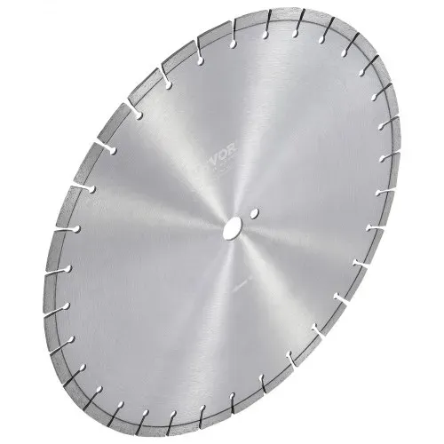 VEVOR Diamantsägeblatt Betonsägeblatt 45 cm für Nass- oder Trockenarbeiten, 12 mm Diamantsegmentsägeblatt mit flachen Zähnen, Mittellochdurchmesser 25,4 mm, für Beton, Zementplatten, Fliesen, Ziegel – Bild 9