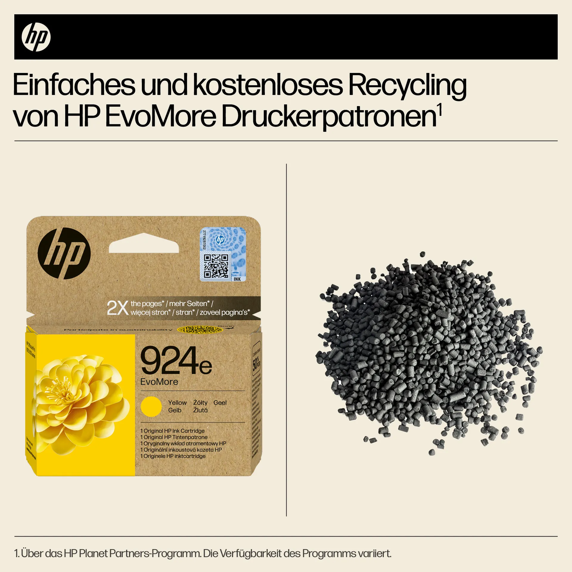 HP 924e EvoMore Gelb Original Druckerpatrone – Bild 3