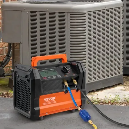 VEVOR Kältemittel-Rückgewinnungsmaschine, tragbare 1-PS-Klimaanlagen-Rückgewinnungsmaschine mit Doppelzylinder und bürstenlosem 3000-U/min-Motor, Freon-Kältemittel-Recycling-Tool für Autos, Klimaanlagen, Haushalts-HVAC – Bild 7