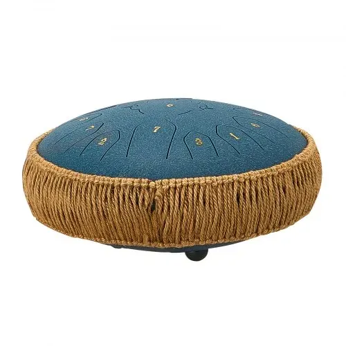 VEVOR Zungentrommel, Ø305 mm, 13 Töne, Regentrommel, C-Dur, mit Notenbuch & Schlägeln, Perkussionsinstrument für Meditation, Yoga & musikalische Anfängerausbildung, Steel Tongue Drum Marineblau – Bild 9