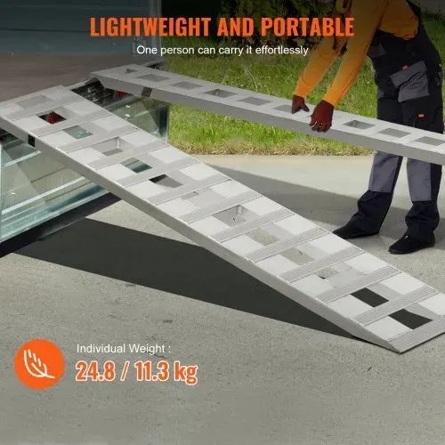 VEVOR Auffahrrampe, Verladerampe, Autorampe 2721,6 kg, breite Verladeschiene, Auto Laderampe 183 x 38 cm, 2 Stk. Rampen, für Motorrad, Anhänger, ATV, UTV, Gartentraktor, Rasenmäher, Dirtbike usw. – Bild 5
