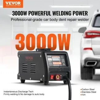 VEVOR Ausbeulspotter, 3 kW, Dellenreparaturset, Dellenzieher mit automatischem/manuellem Schweißen und 9 Modi, Autokarosserie-Punktschweißgerät, Dellenzieher für die Dellenreparatur von Autos & LKWs VEVOR Ausbeulspotter, 3 kW, Dellenreparaturset, Dellenzieher mit automatischem/manuellem Schweißen und 9 Modi, Autokarosserie-Punktschweißgerät, Dellenzieher für die Dellenreparatur von Autos & LKWs