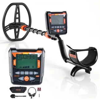 VEVOR Metalldetektor für Erwachsene 254 mm, Profi Metallsuchgerät mit 5 Modi, Hochpräziser Golddetektor, IP68 Wasserdichte Suchspule mit Display, Kopfhörer, Verstellbare Länge, zur Goldsuche VEVOR Metalldetektor für Erwachsene 254 mm, Profi Metallsuchgerät mit 5 Modi, Hochpräziser Golddetektor, IP68 Wasserdichte Suchspule mit Display, Kopfhörer, Verstellbare Länge, zur Goldsuche