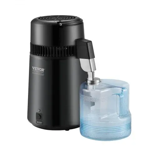 VEVOR Wasser Destilliergerät Distiller Edelstahl Wasserdestilliere 4L Schwarz – Bild 10