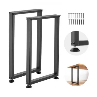 VEVOR Tischkufen aus Vierkantprofilen 2er-Set 450×740 mm, Tischuntergestell max. 1000 kg, Tischbeine, Möbelfüße, Tischgestell, Tischfüße für Schreibtische, Couchtisch, Esstische, Schwarz VEVOR Tischkufen aus Vierkantprofilen 2er-Set 450×740 mm, Tischuntergestell max. 1000 kg, Tischbeine, Möbelfüße, Tischgestell, Tischfüße für Schreibtische, Couchtisch, Esstische, Schwarz