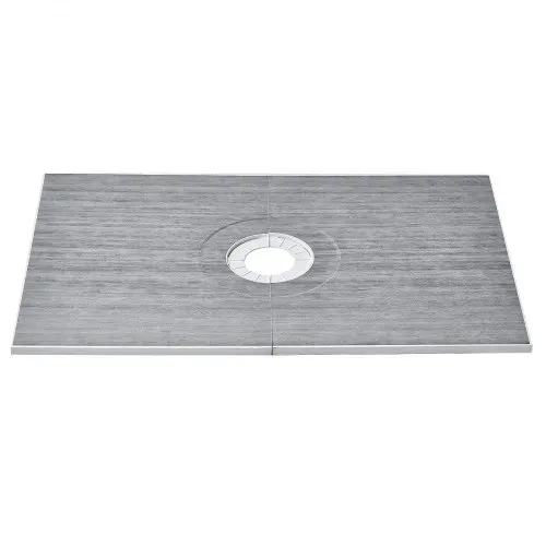 VEVOR Duschrand-Set, 1219 x 1828 mm Duschwannen-Set mit 160 mm zentralem Abfluss, leichte EPS-Duschinstallations-Sets mit 2 wasserdichten Tüchern, Duschwannen-Neigungsstangen passend für Badezimmer – Bild 8