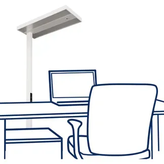 LED-Schreibtisch-Stehleuchte ROLF KERN Smart-Pro mit Touch Display, PIR & Tageslicht-Sensor LED-Schreibtisch-Stehleuchte ROLF KERN Smart-Pro mit Touch Display, PIR & Tageslicht-Sensor