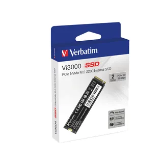 Verbatim Vi3000 2 TB M.2 PCI Express 3.0 NVMe Verbatim Vi3000 2 TB M.2 PCI Express 3.0 NVMe
