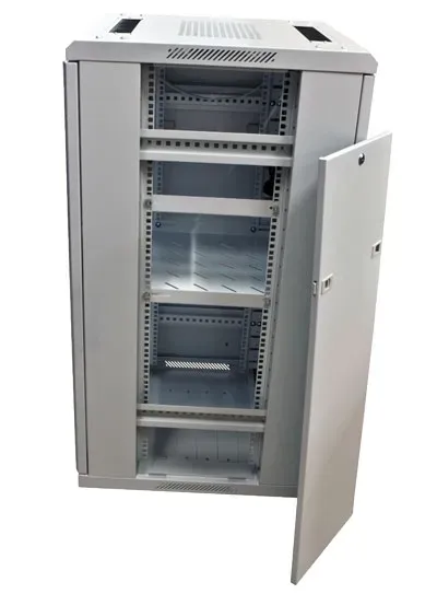 ALLNET 19"Schrank, 42HE, B800/T1000mm, Glastür, Lichtgrau, SNB-Serie, – Bild 9