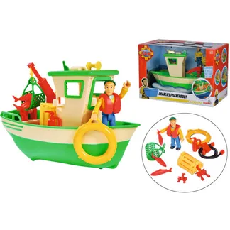 Feuerwehrmann Sam Charlies Fischerboot mit Figur, Spielfahrzeug Feuerwehrmann Sam Charlies Fischerboot mit Figur, Spielfahrzeug