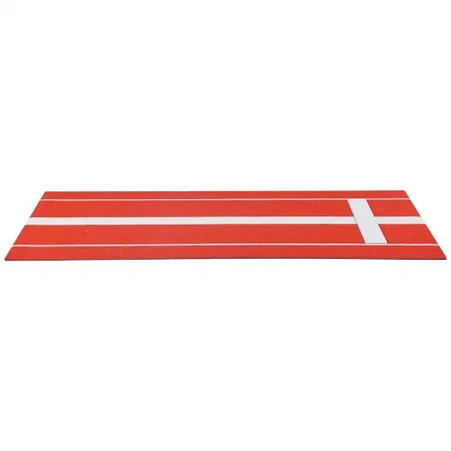 VEVOR Baseball-Schlagmatte Trainingsmatte (305 x 92 cm) Trainingspad Schlagkäfigmatte, Baseballmatte mit lichtechter Rasen & rutschfester Schaumstoffrückseite, tragbare Softballmatte Pitching Rot – Bild 9