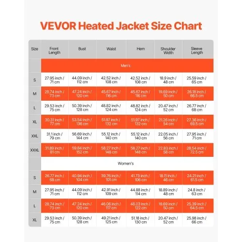 VEVOR Beheizte Jacke für Herren mit 7,4-V-Akku, elektrischer Softshell-Heizmantel, winddichte, Heizjacke, leichte Oberbekleidung mit 5 Heizzonen und 3 Heizstufen, maschinenwaschbar, L – Bild 6