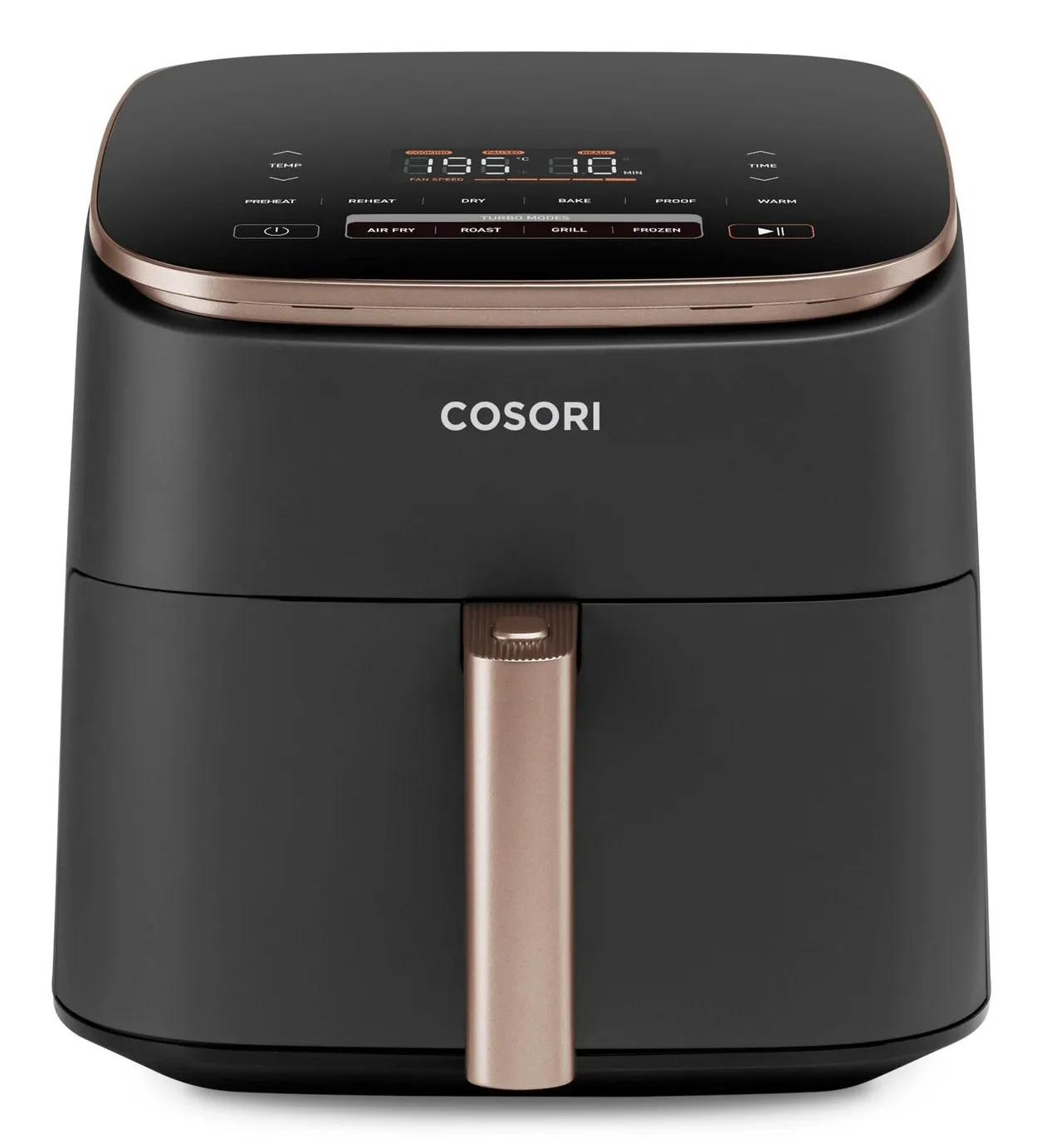 Cosori Turbo Blaze Chef Edition Einzelbild 6 l Eigenständig 1725 W Heißluftfritteuse Schwarz, Rosa-Goldfarben – Bild 5