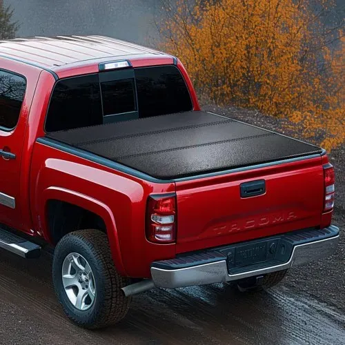 VEVOR Dreifach faltbare Ladeflächenabdeckung, Kompatibel mit 2016-2023 Toyota Tacoma, 5' (60,5") Ladefläche, Passt nur auf 5,0' x 4,6' (60,5" x 55,0") Innenladefläche, 400 lbs Tragkraft, LED-Licht – Bild 7