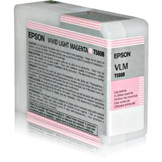 Epson Singlepack Vivid Light Magenta T580B00 Epson Singlepack Vivid Light Magenta T580B00
