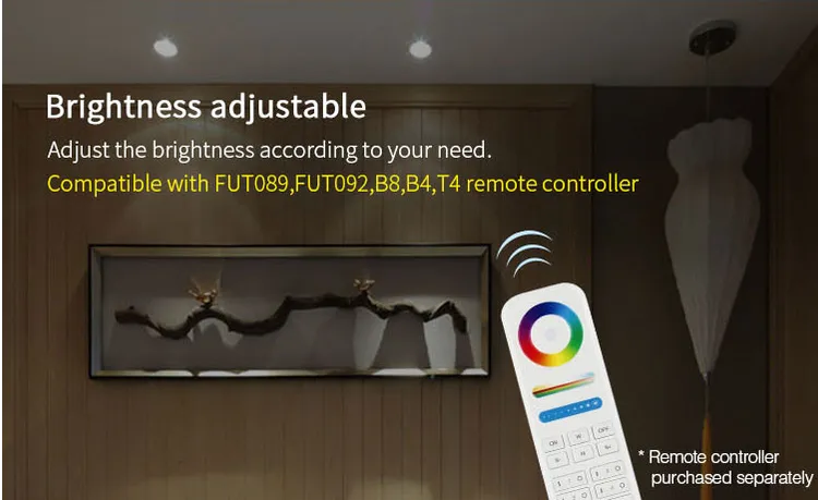 MiBoxer FUT062 LED Panel Rund 9W RGB-WW (RGB-CCT) mit Funk und WLAN schwenkbar – Bild 7