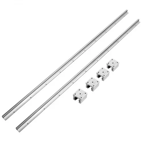 VEVOR Linearführung Linearschiene 2 Stk. SBR20-1500mm Kohlenstoffstahl Aluminium Führungsschiene mit 4 Stk. SBR20UU-Gleitblöcke Linearlager Lagerblock CNC Teile für 3D Drucker Fräs-/Drehmaschine – Bild 9