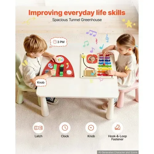VEVOR Montessori Busy Board 13-in-1 Sensorisches Wandmotorikbrett Rakete, Motorikspielzeug zur Bildung & Frühe Entwicklung für Kita Heim, aus MDF-Platten, mit Xylophon Uhr Zahnrädern & Lernelementen VEVOR Montessori Busy Board 13-in-1 Sensorisches Wandmotorikbrett Rakete, Motorikspielzeug zur Bildung & Frühe Entwicklung für Kita Heim, aus MDF-Platten, mit Xylophon Uhr Zahnrädern & Lernelementen