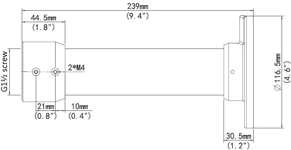 ALLNET IP Kamera zbh. Pendant mount/Decken for ALL-CAM2498-LEP – Bild 3