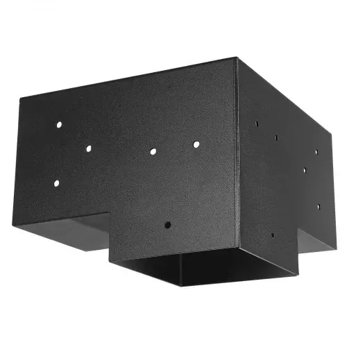 VEVOR Pfostenverbinder, Pfostennecke für 142 x 142 mm Pfosten, inkl. 4 Stk.3-Wege-Hochleistungs-Eckhalterung & 4 Stk. Pfostenträger, Pergola-Halterung-Set für Pavillons, Terrassenpergolen – Bild 10