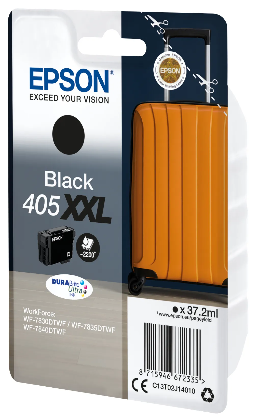 Epson Singlepack Black 405XXL DURABrite Ultra Ink – Bild 2