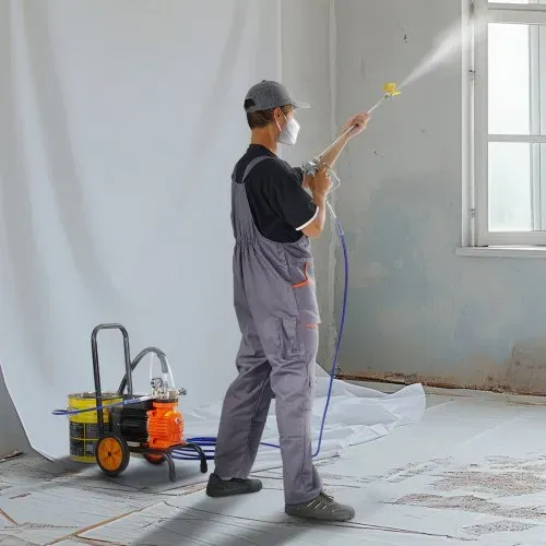 VEVOR Airless-Farbspritzgerät mit Membran, 900 W effizientes Airless-Farbspritzgerät mit Wagen, 1800 psi Airless-Farbspritzgerät, mit Verlängerungsstang, 1,8 L/min Hochdruck Airless Farbsprühsystem – Bild 7