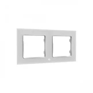 Shelly · Unterputz Zubehör · „Wall Frame 2“ · Wandtaster Rahmen 2-fach · Weiß Shelly · Unterputz Zubehör · „Wall Frame 2“ · Wandtaster Rahmen 2-fach · Weiß