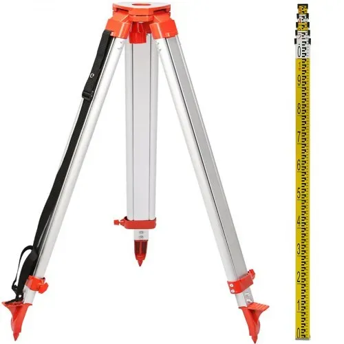 VEVOR Rotationslaser Nivelliergerät Kreuzlinienlaser Set Stativ Nivellierlatte – Bild 10